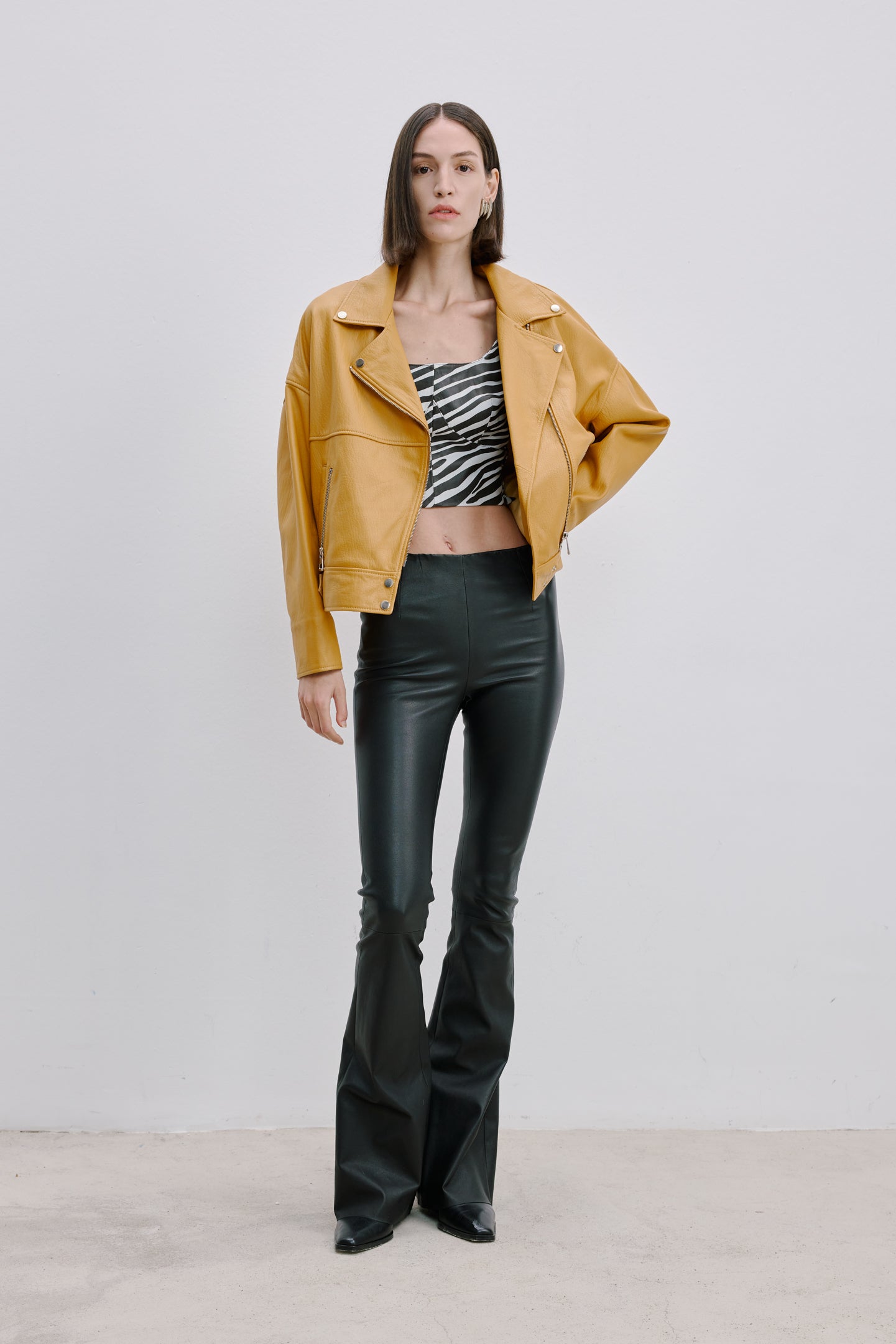 OVERSIZE DERİ CEKET