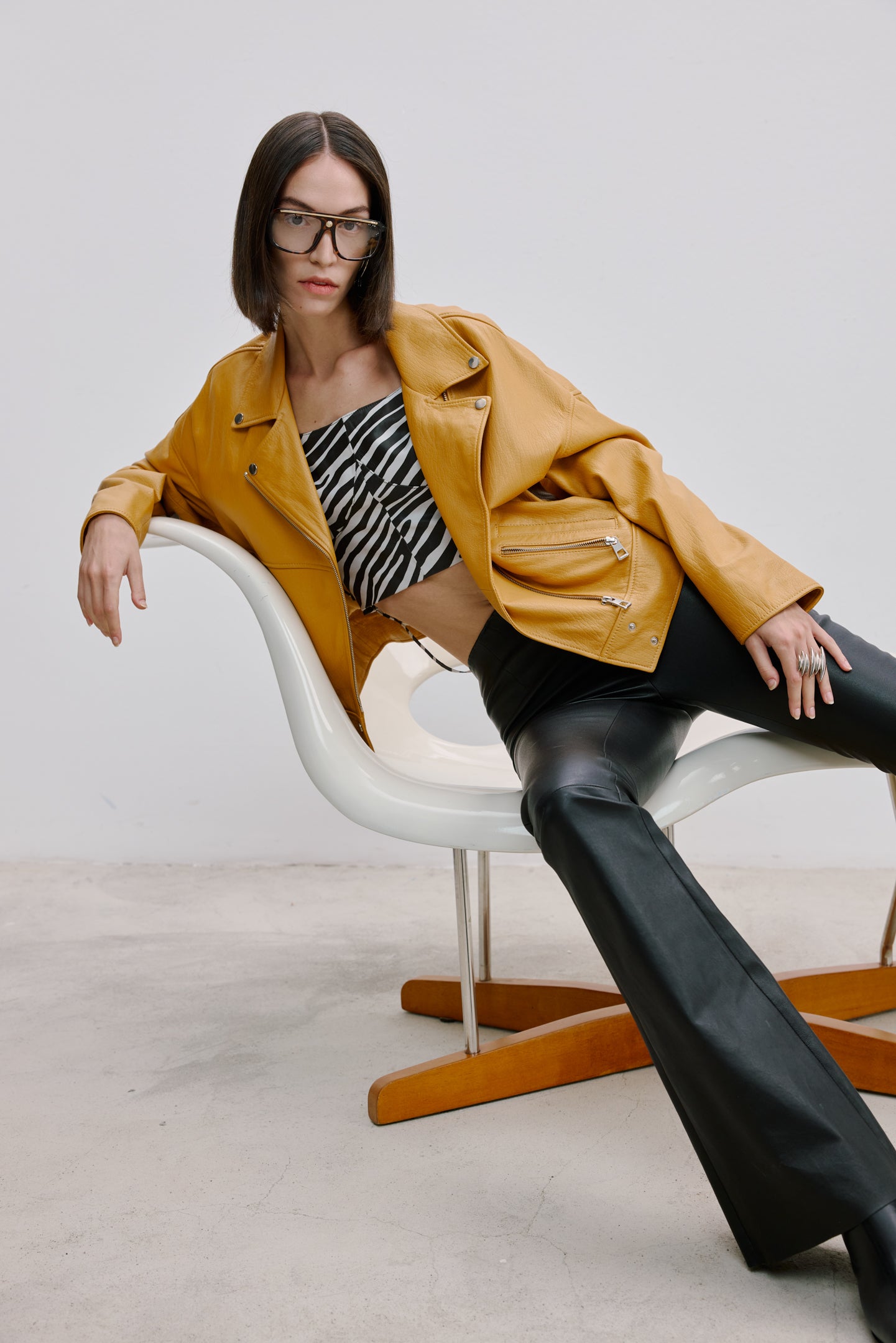 OVERSIZE DERİ CEKET