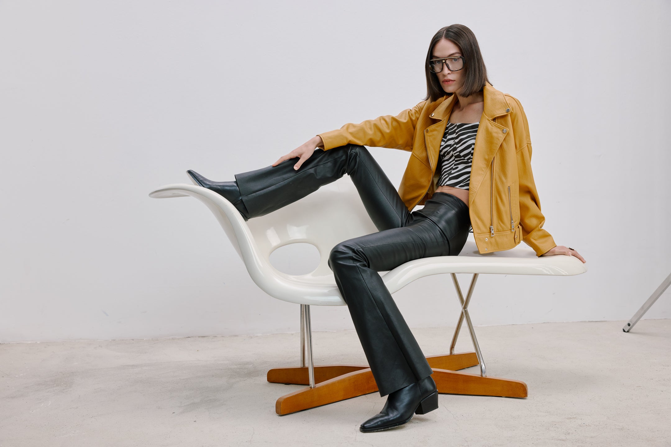OVERSIZE DERİ CEKET