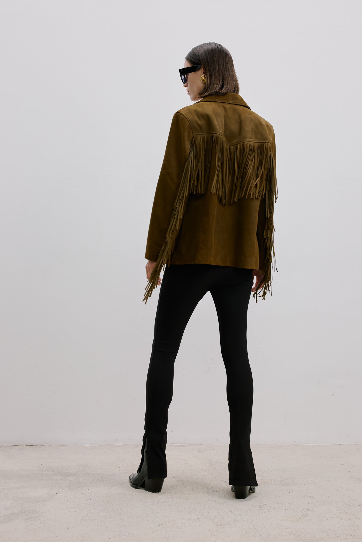 PÜSKÜLLÜ SÜET BLAZER CEKET