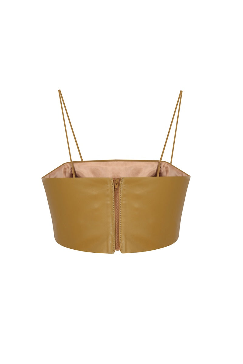 Deri Crop Top
