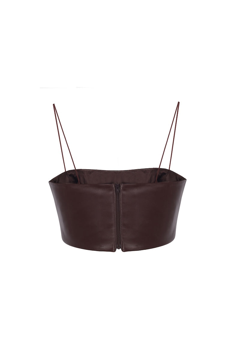 Deri Crop Top