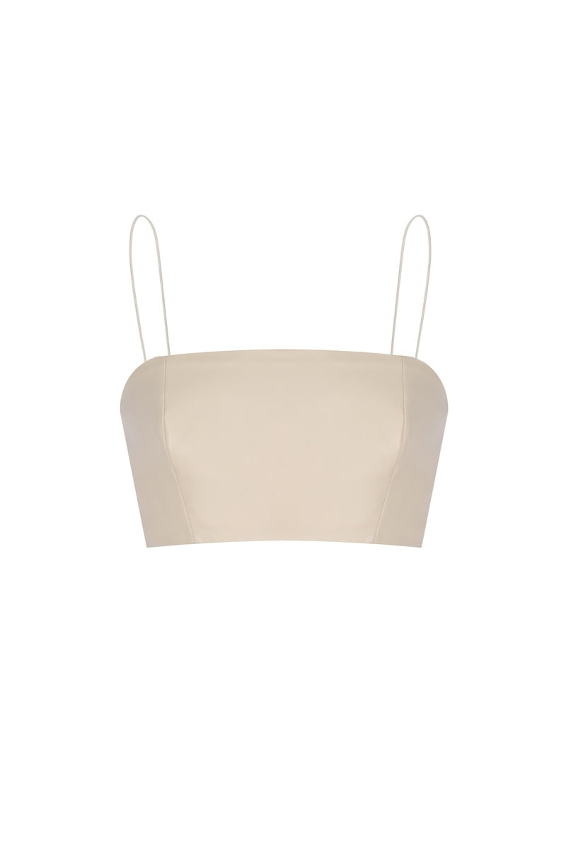 Deri Crop Top