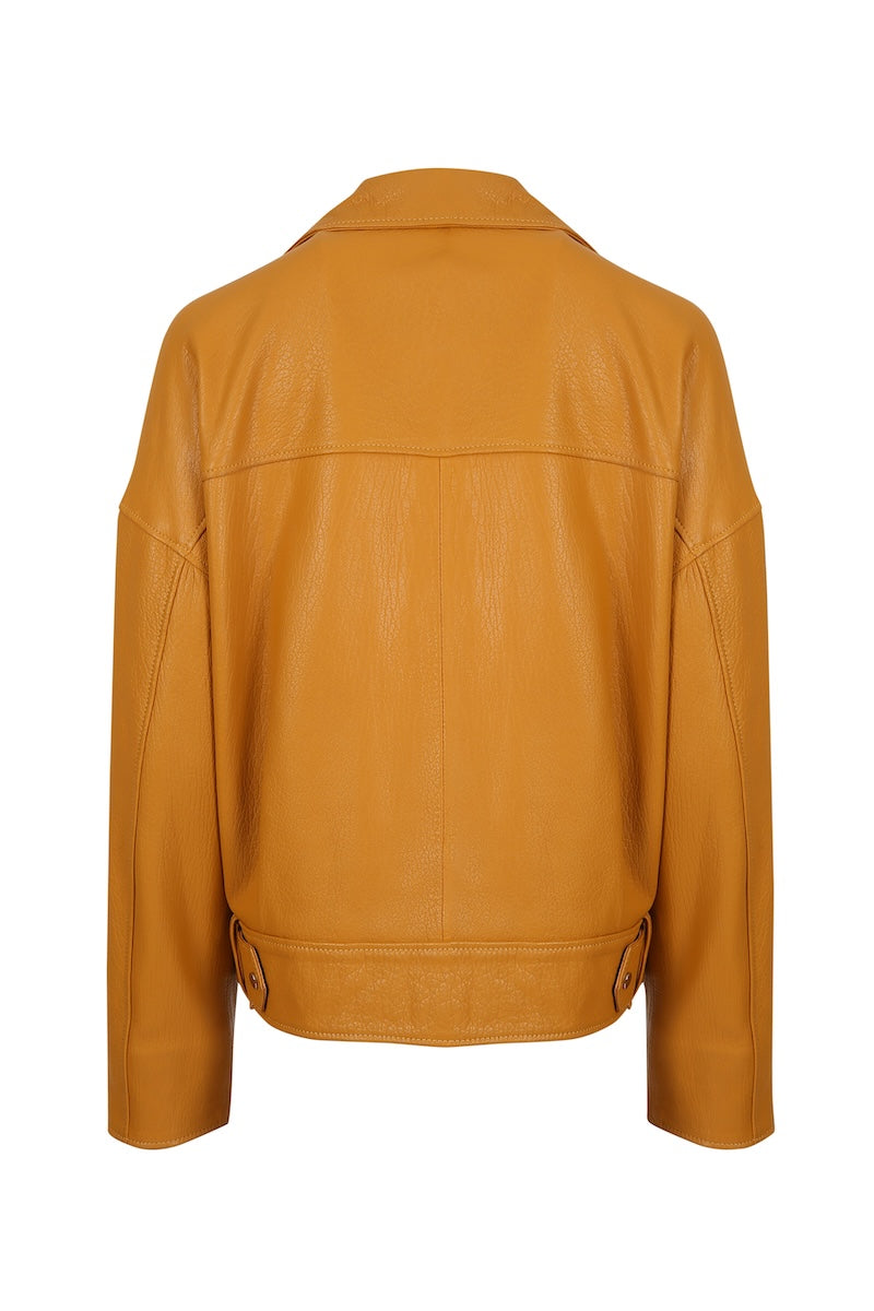 OVERSIZE DERİ CEKET