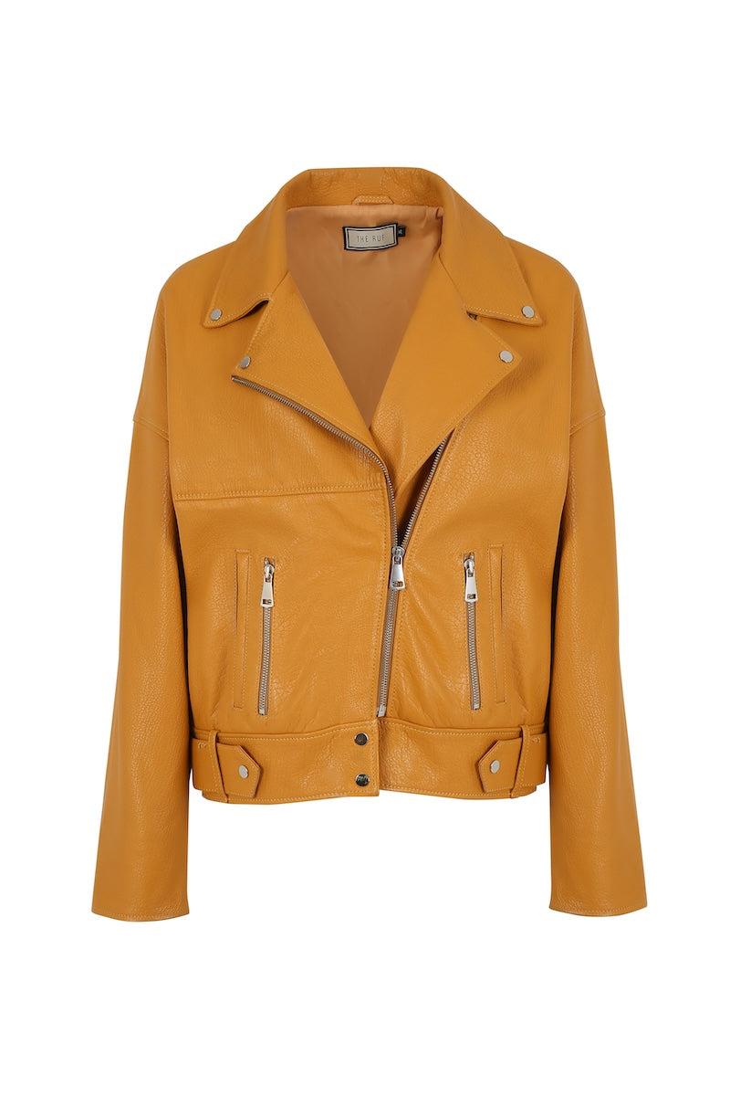 OVERSIZE DERİ CEKET