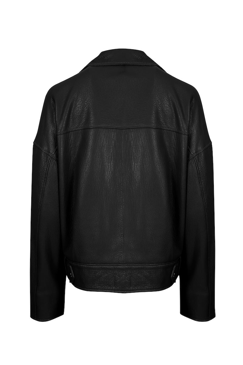 OVERSIZE DERİ CEKET