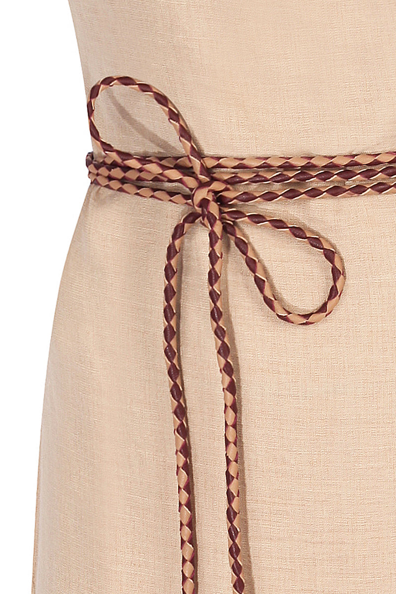 Handmade Leather Strap Long Dress