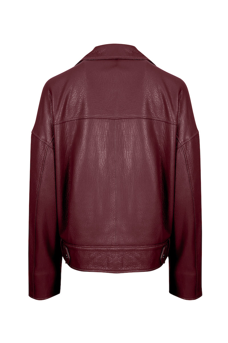 OVERSIZE DERİ CEKET
