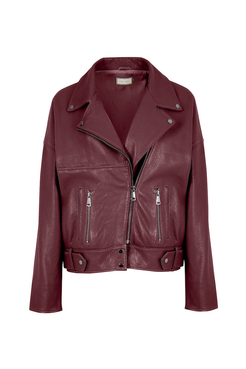 OVERSIZE DERİ CEKET