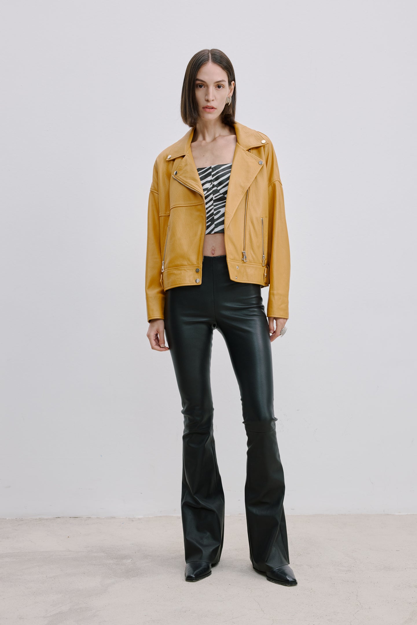 OVERSIZE DERİ CEKET