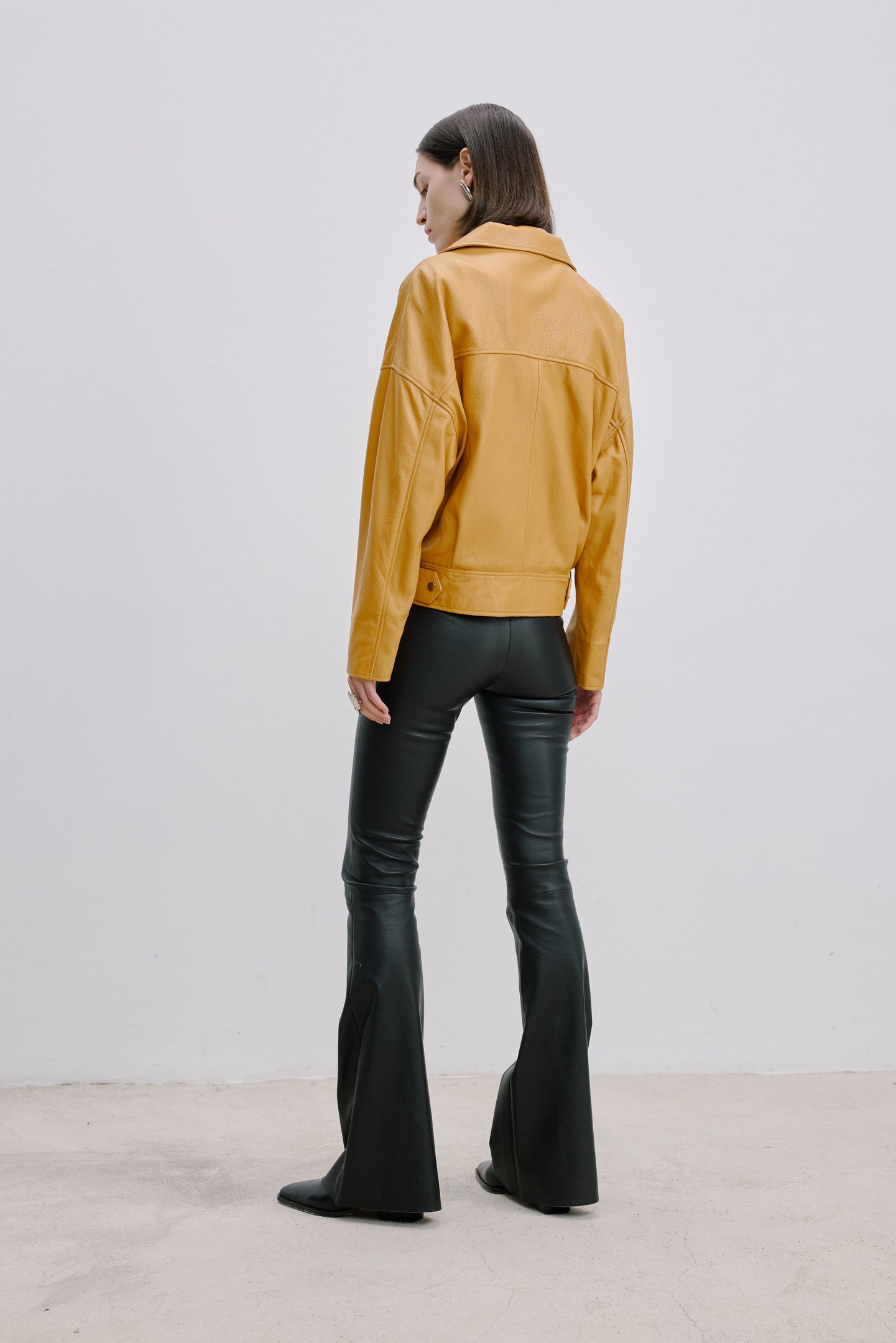OVERSIZE DERİ CEKET
