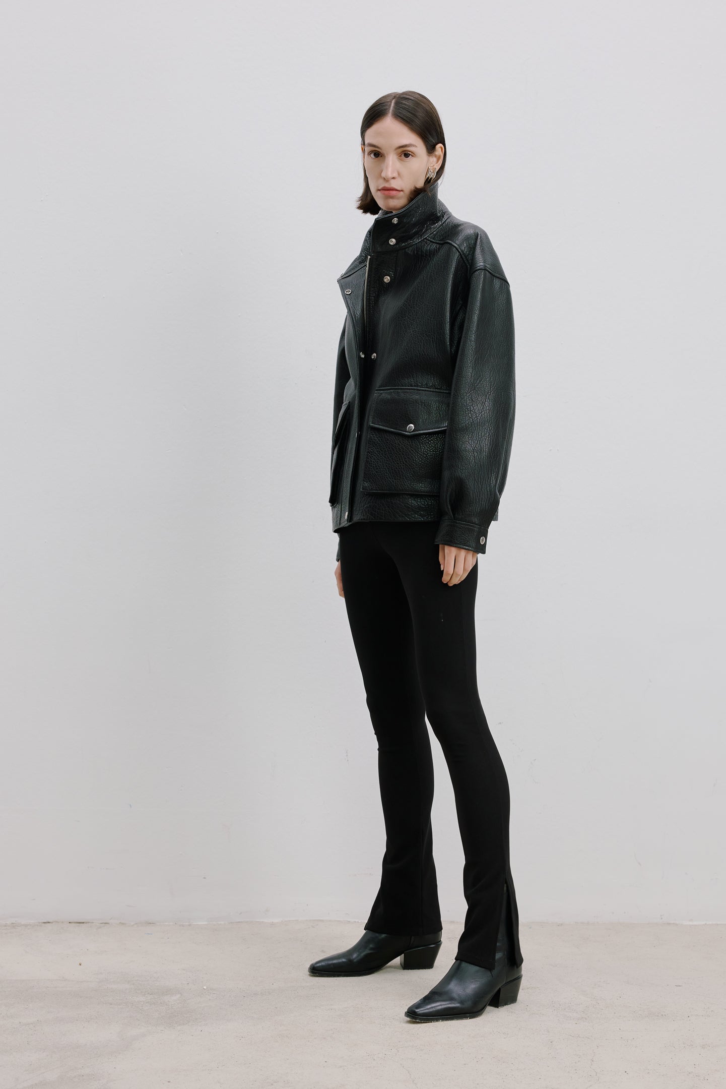 OVERSIZE DERİ CEKET