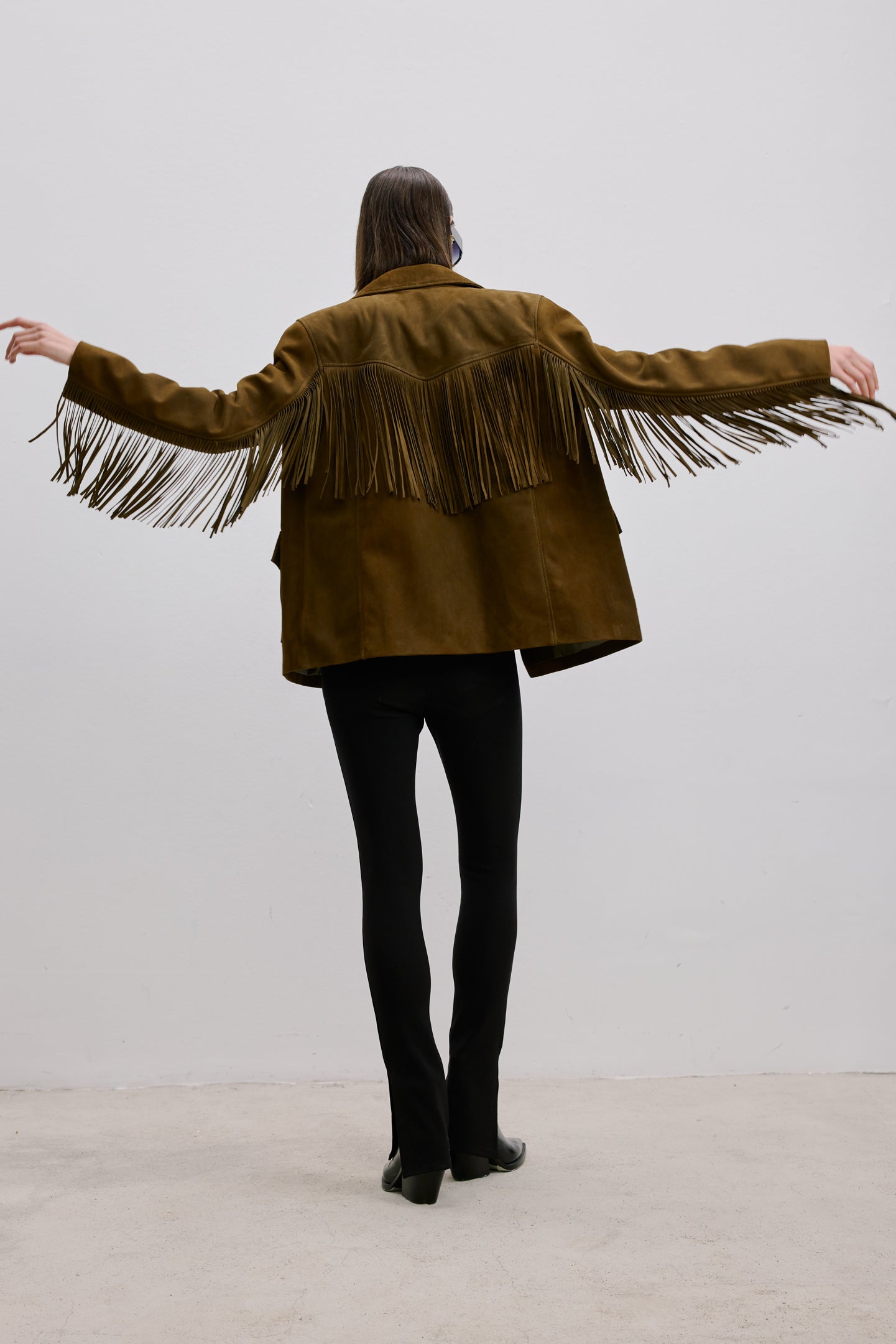 PÜSKÜLLÜ SÜET BLAZER CEKET