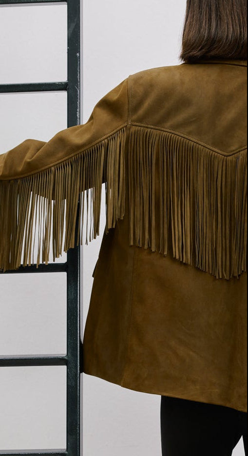 PÜSKÜLLÜ SÜET BLAZER CEKET
