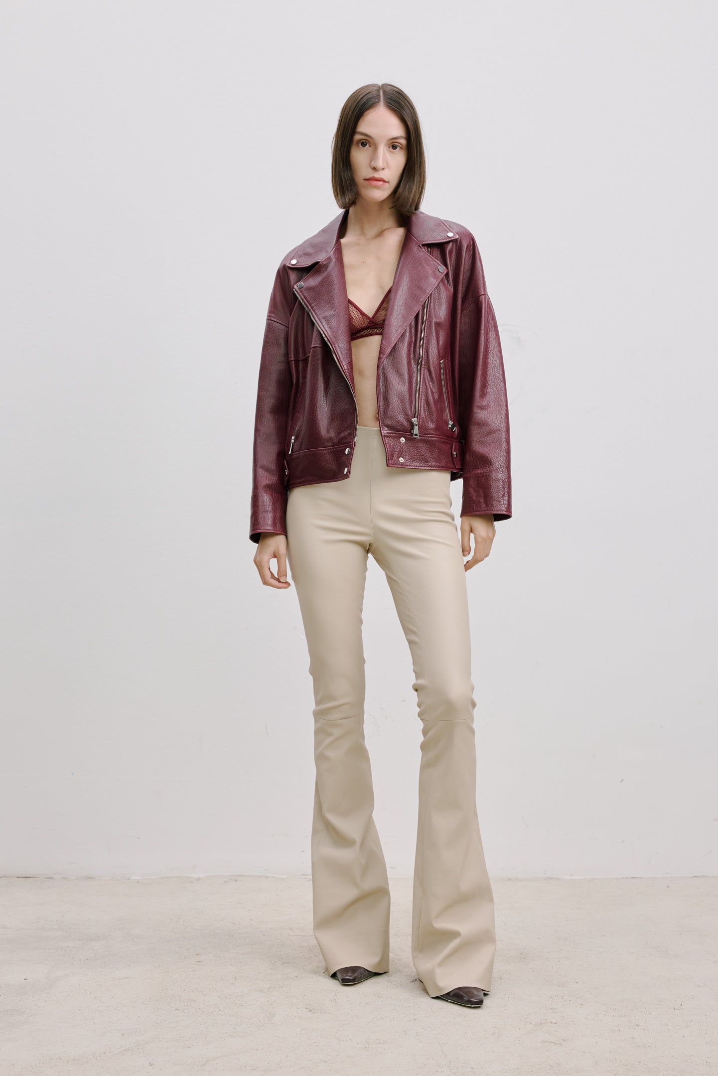 OVERSIZE DERİ CEKET