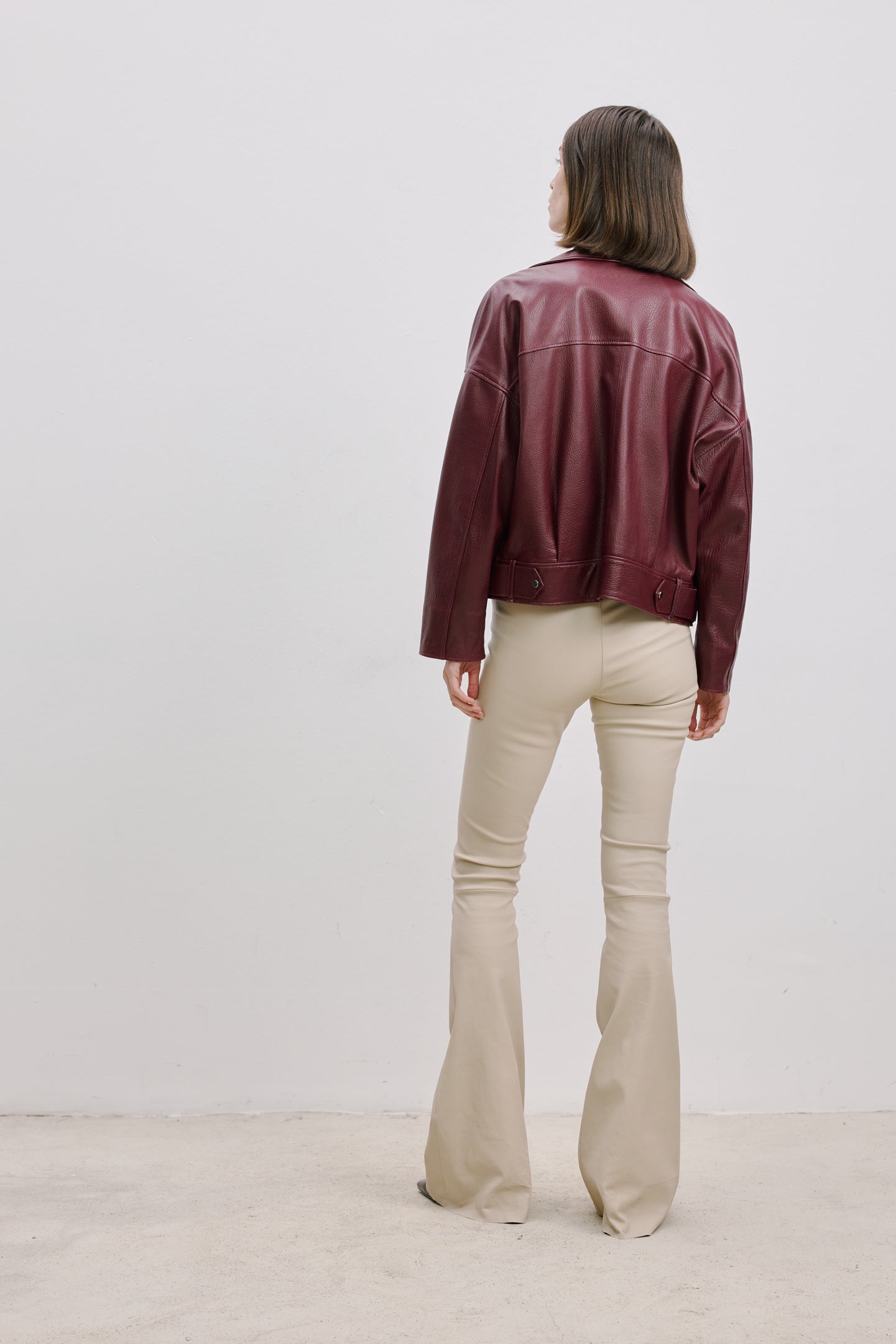 OVERSIZE DERİ CEKET